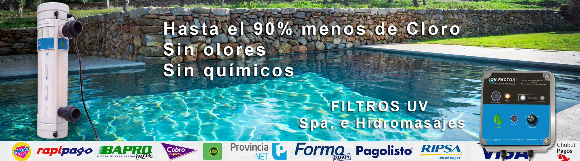 Ionizador para piscinas