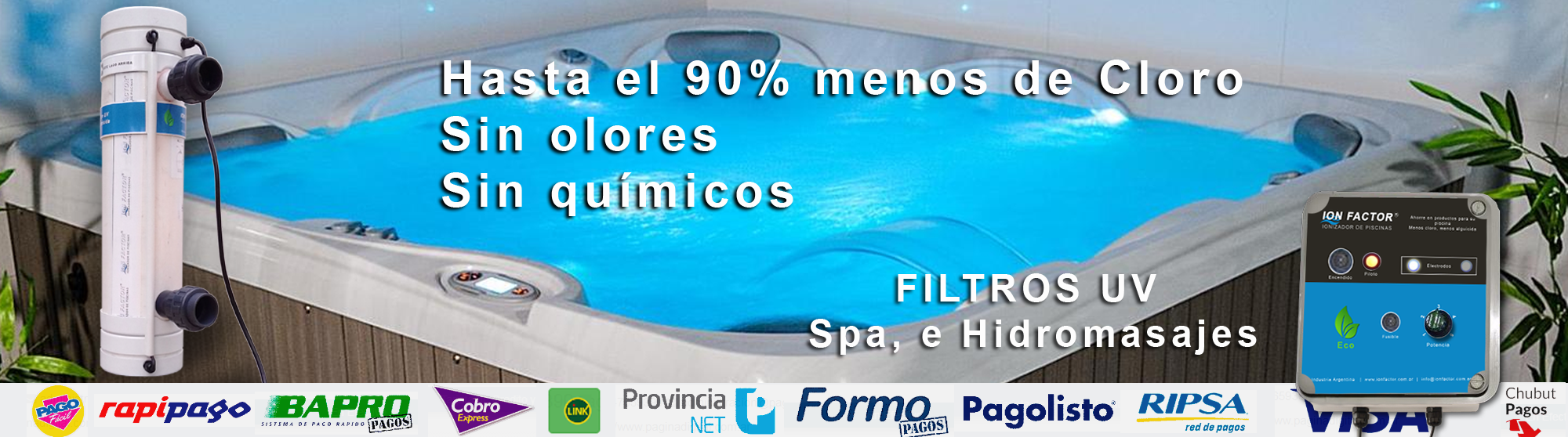 Ionizador para piscinas